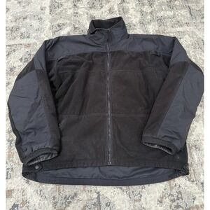 Mens 5.11 Tactical Fleece Jacket Large Black Nylon Trim Zip Tactical Gear